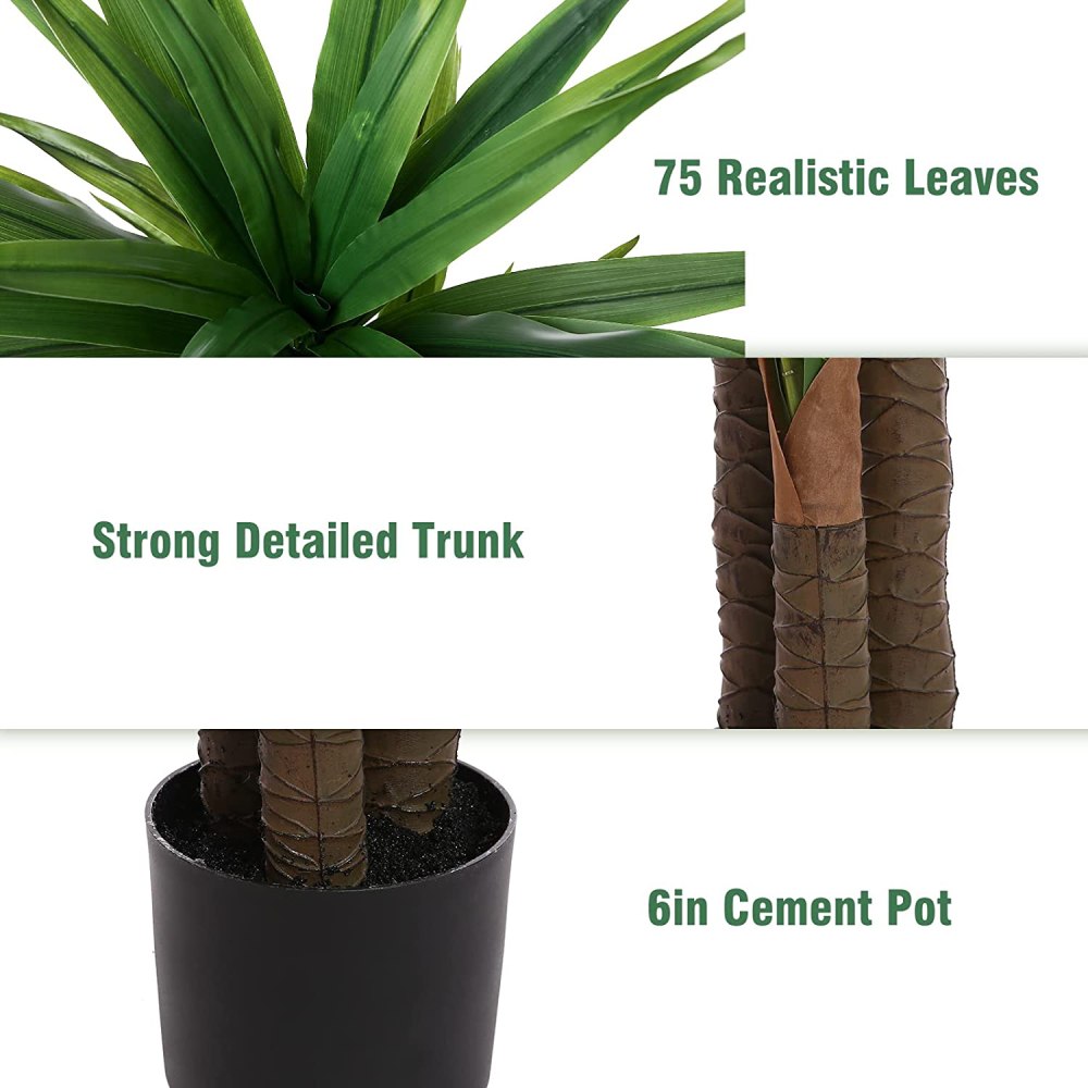 Artificial Dracaena Indoor Plant: image 8