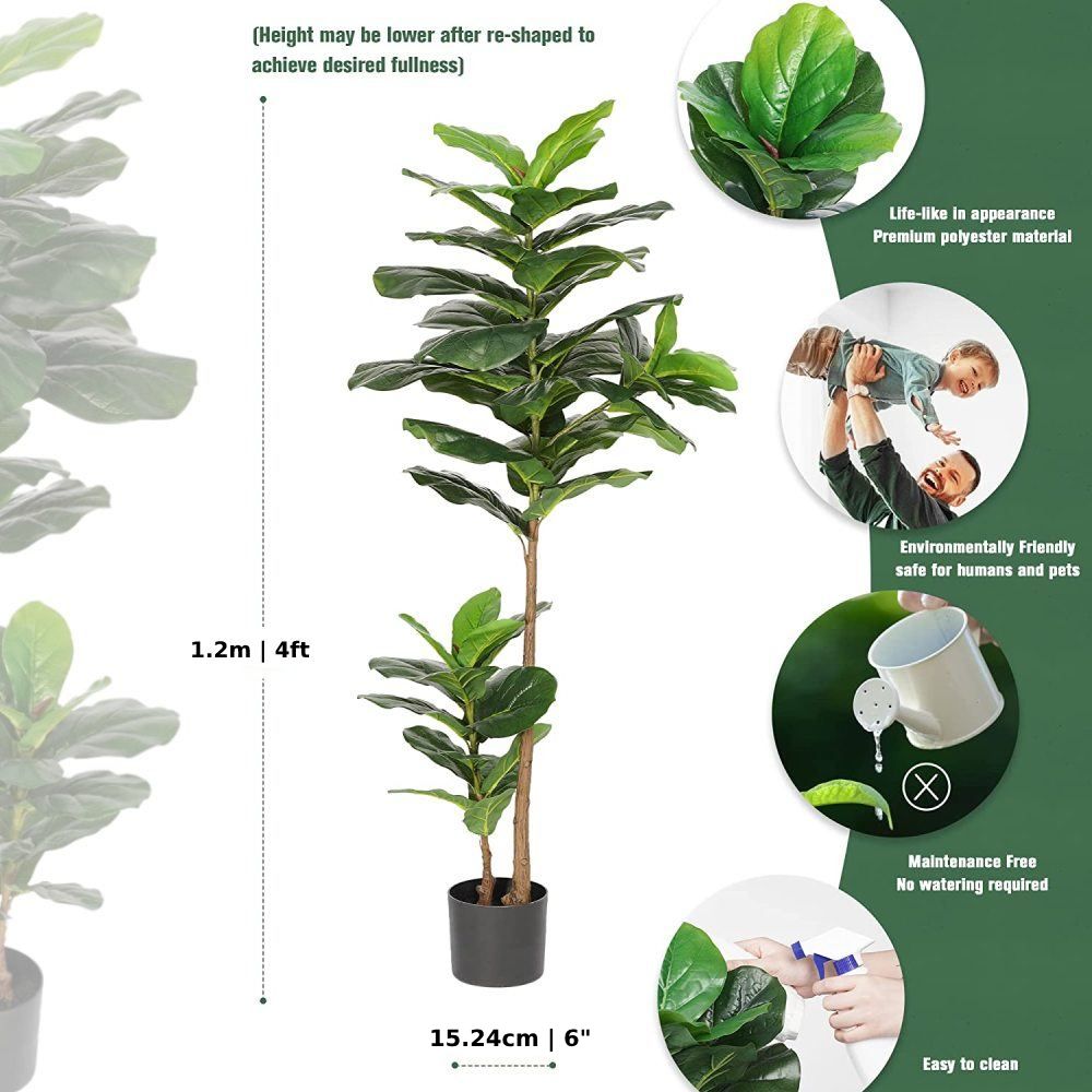 Artificial Fiddle Leaf Fig Tree: image 9