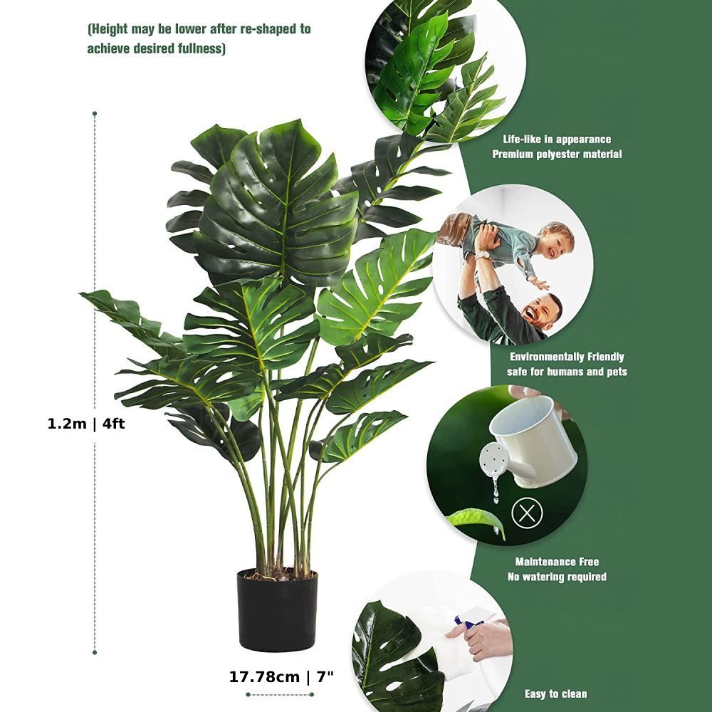 Artificial Monstera Plant: image 9