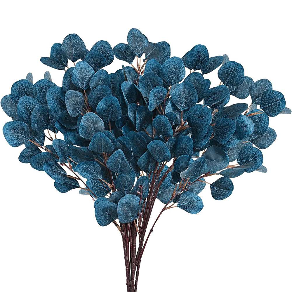 Artificial Eucalyptus Leaves | Blue