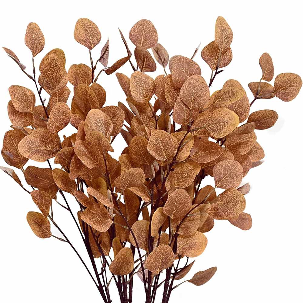 Artificial Eucalyptus Leaves | Orange: image 4