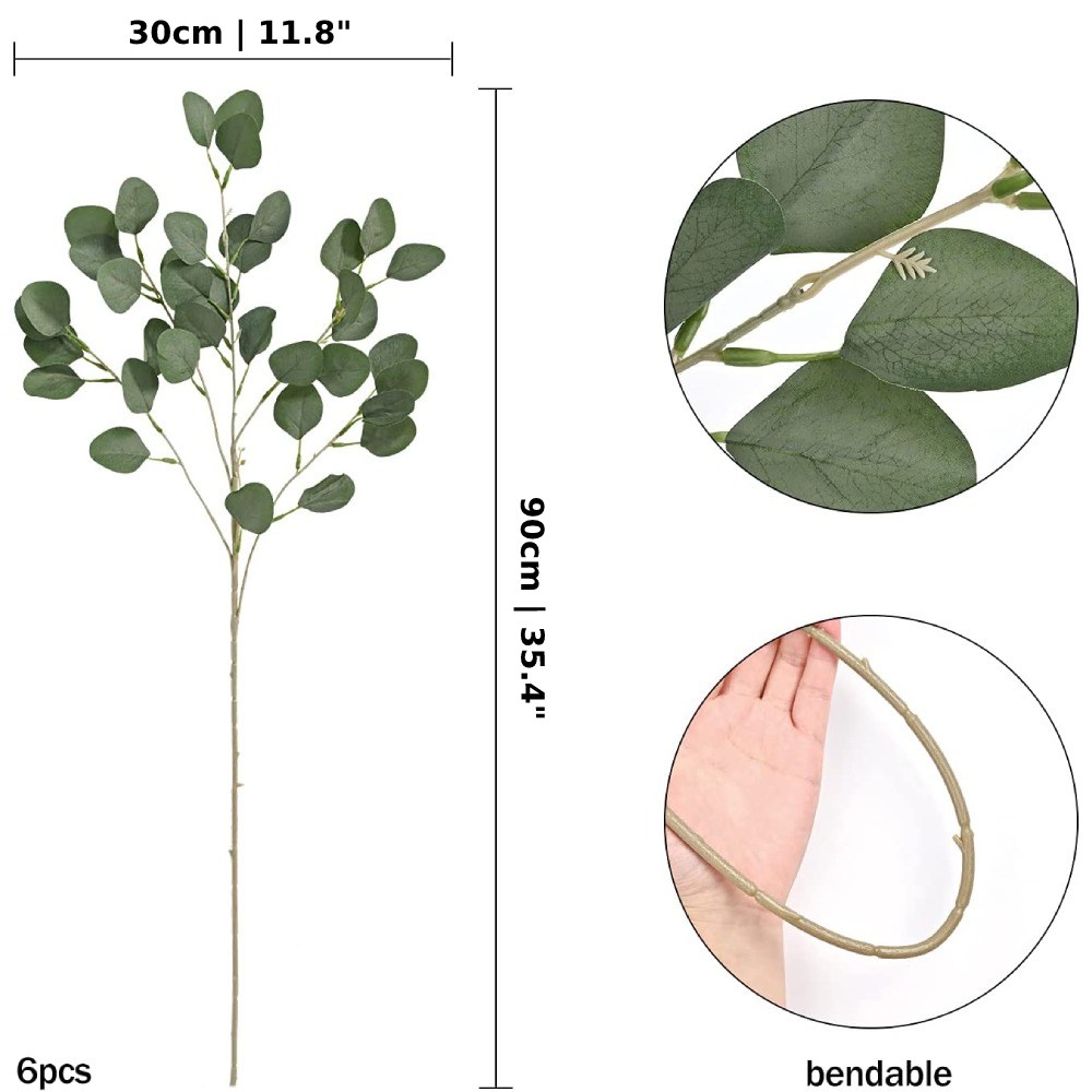 Artificial Eucalyptus Leaves | Orange: image 6